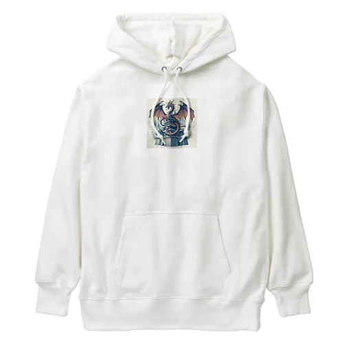 城と龍 Heavyweight Hoodie