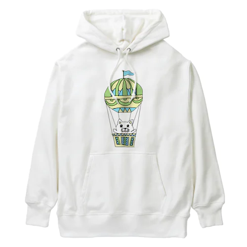 気球乗りねこ Heavyweight Hoodie