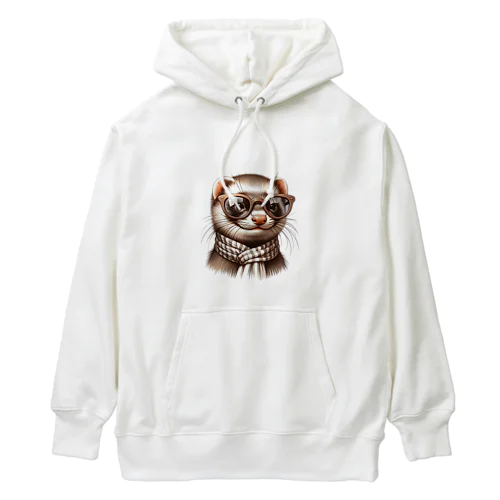 やんちゃなフェレット君 Heavyweight Hoodie