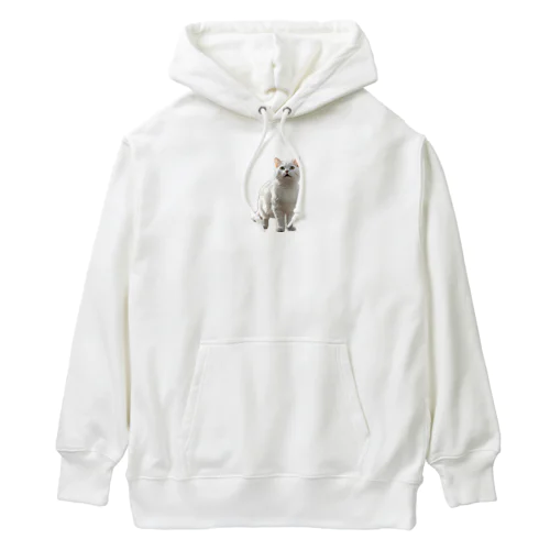 白猫ちゃん Heavyweight Hoodie