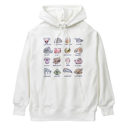 深海魚オールスター Heavyweight Hoodie