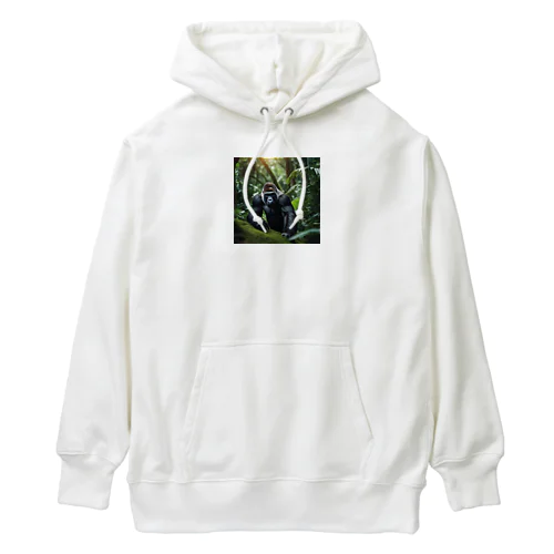 宝探しをするゴリラ Heavyweight Hoodie