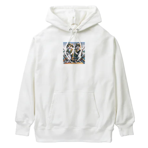 nekofishing仲良し Heavyweight Hoodie