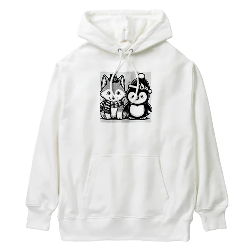 狼とペンギン Heavyweight Hoodie