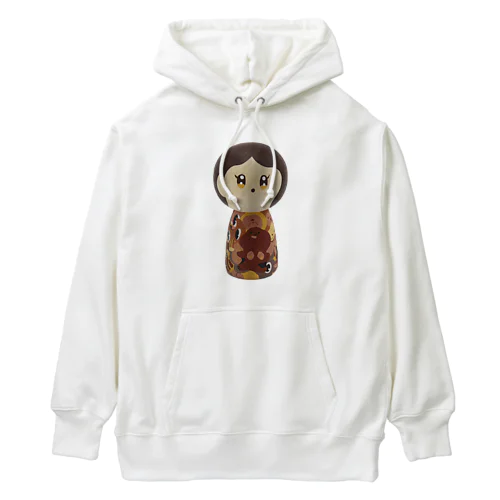 こけしガールズ　セピアちゃん Heavyweight Hoodie