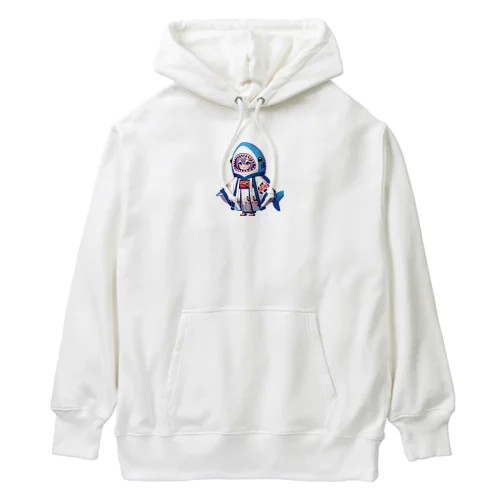 和風サメちゃんグッズ Heavyweight Hoodie