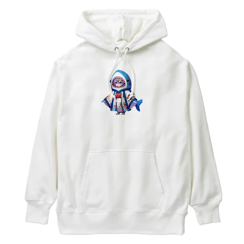 和風なサメちゃん Heavyweight Hoodie