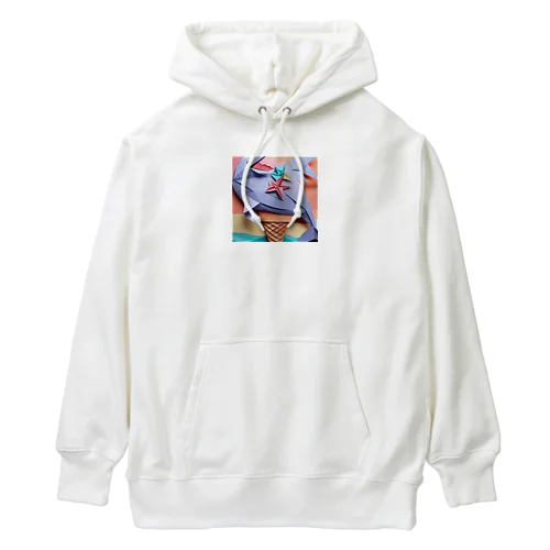 ice meets オリガミイルカ Heavyweight Hoodie