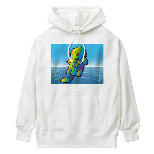 【レインボーカラー】おねんね海獺(ラッコ)親子 Heavyweight Hoodie