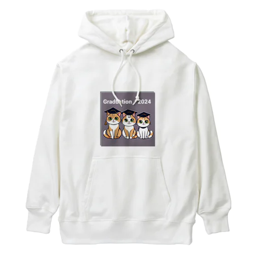 猫　卒業　2024　卒業旅行 Heavyweight Hoodie