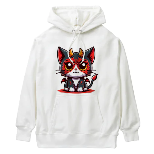 ！結構強い悪魔にゃんこ！ Heavyweight Hoodie