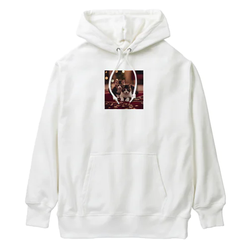 二匹の猫 Heavyweight Hoodie