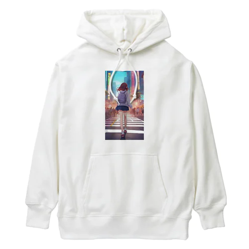 信号を渡る Heavyweight Hoodie