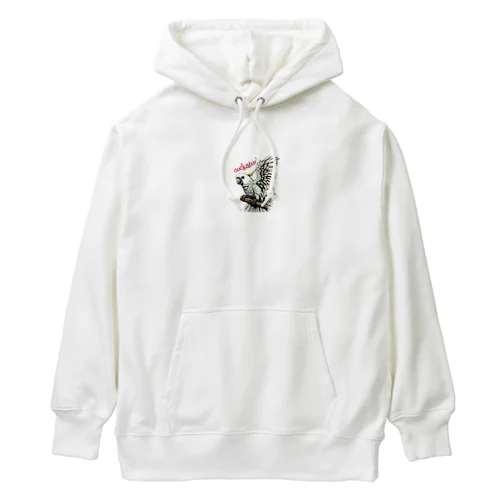 羽ばたくコカトゥー(キバタン) Heavyweight Hoodie