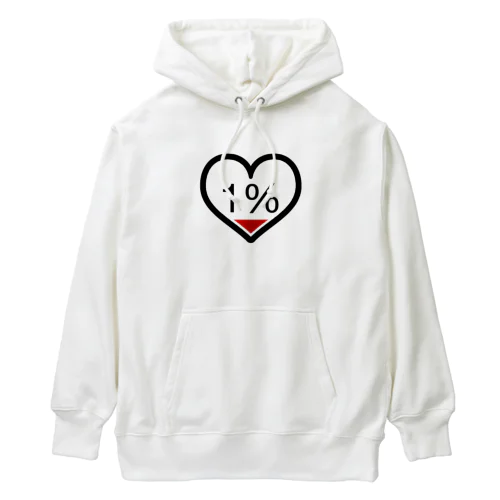 のこり残量1％ Heavyweight Hoodie