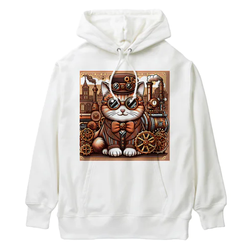 スチームパンクなゴーグル猫ちゃん Heavyweight Hoodie