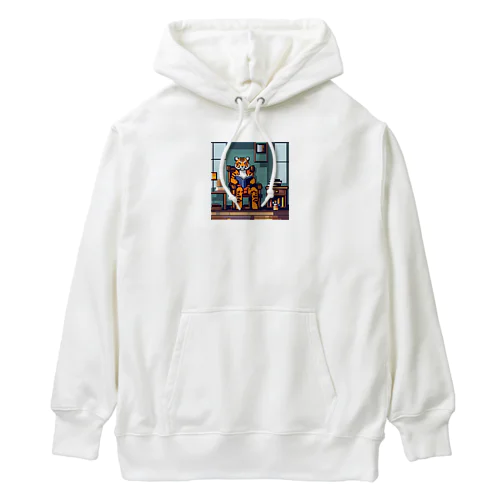 本を読んでいるトラ Heavyweight Hoodie