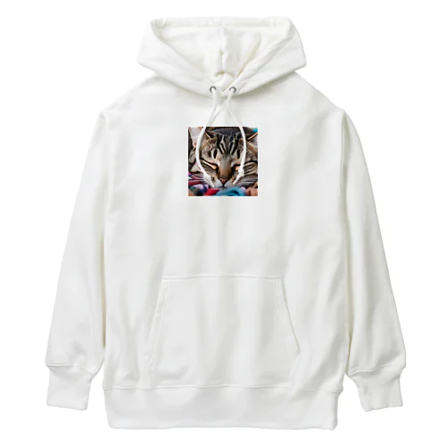 寝ている猫 Heavyweight Hoodie