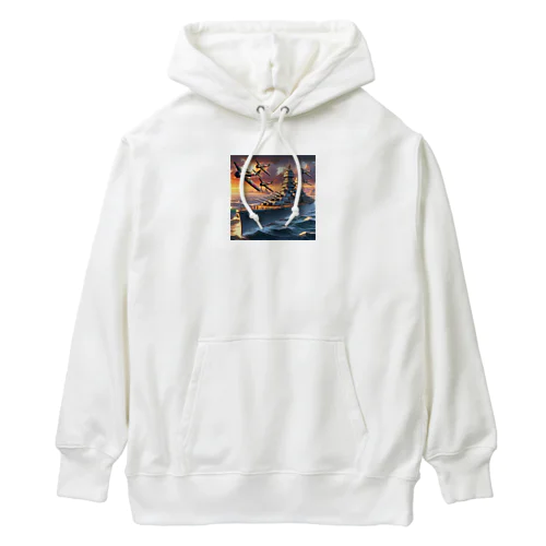 先人たちの戦い Heavyweight Hoodie