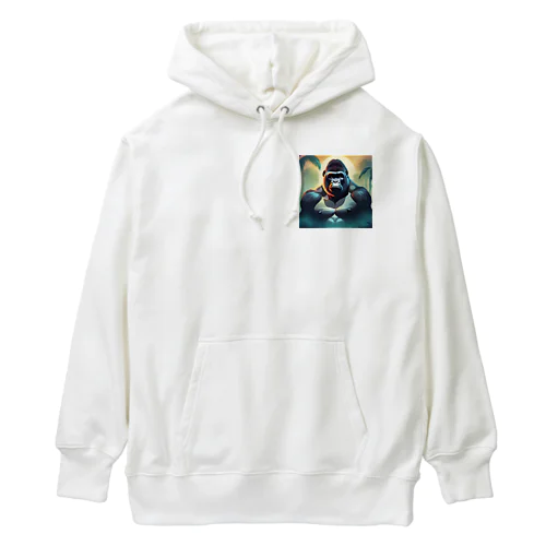 都会に光る。イケメンゴリラ Heavyweight Hoodie