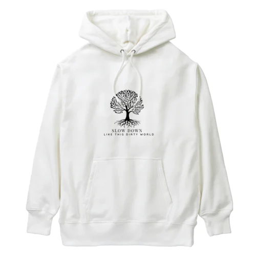  SLOWDoWN peace tree wear ヘビーウェイトパーカー