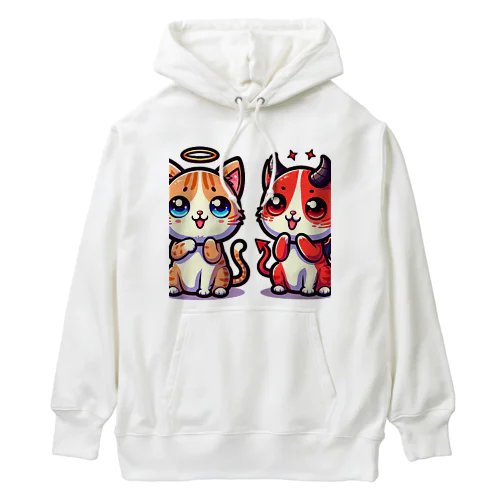 ☆天使猫☆悪魔猫☆ Heavyweight Hoodie