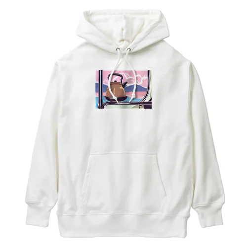 車窓とヤカン Heavyweight Hoodie