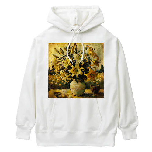 ゴッホ風「ユリ」 Lily Van Gogh style01 Heavyweight Hoodie