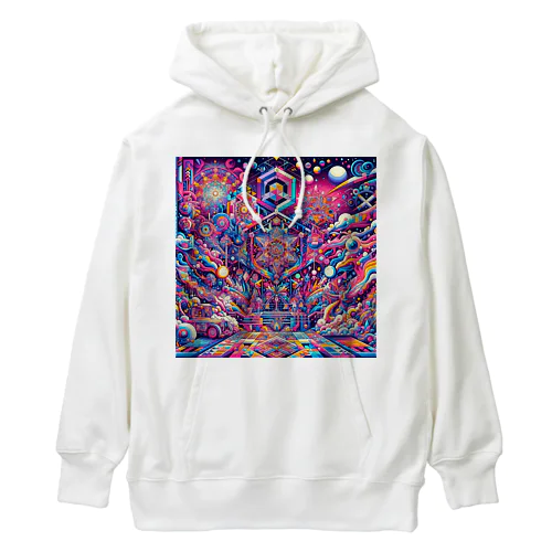 神聖リリスちゃん神殿 🌈💞31.サイケデリック宇宙アーケード商店街 Heavyweight Hoodie