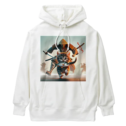 猫と侍 Heavyweight Hoodie