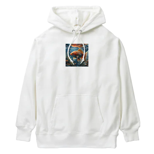 金運招福金魚様 Heavyweight Hoodie