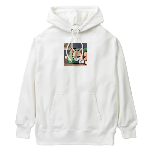 お座り猫さん Heavyweight Hoodie