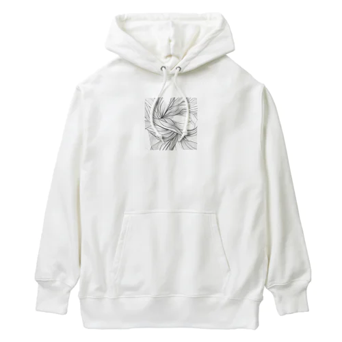 神秘的で幾何学的な花 Heavyweight Hoodie