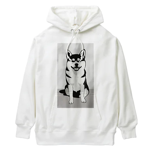 柴犬のキュートなキャンバス Heavyweight Hoodie