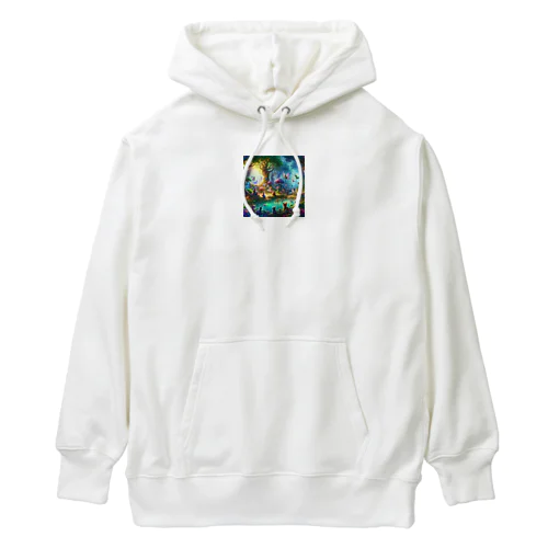 神秘的な森の生き物たち Heavyweight Hoodie