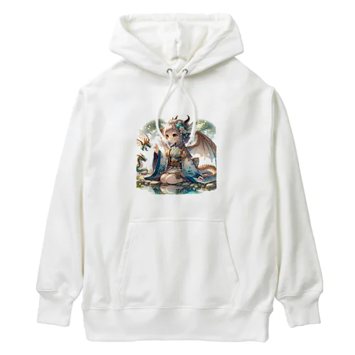 こまめの妖怪集（りゅう姫１） Heavyweight Hoodie