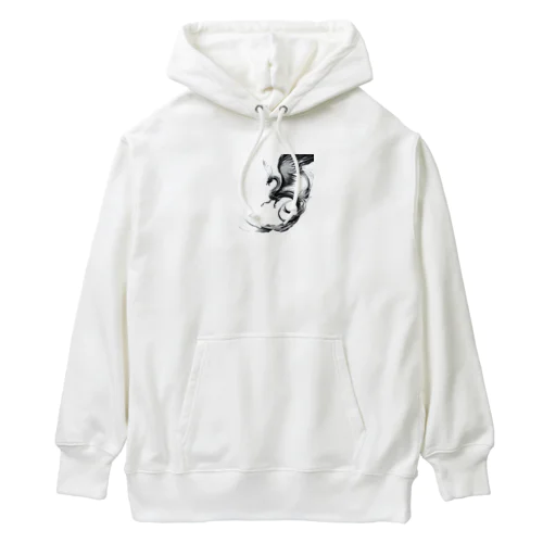 龍【白黒】 Heavyweight Hoodie