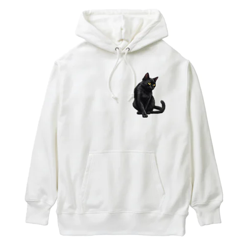 黒にゃんこ様 Heavyweight Hoodie