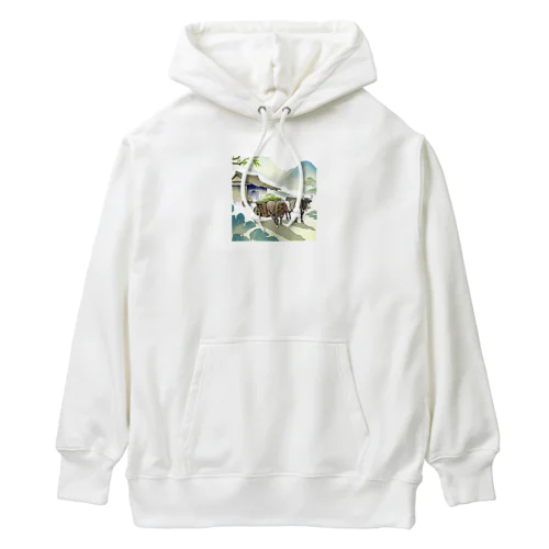 牛車　その一 Heavyweight Hoodie