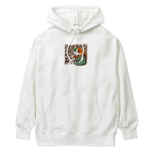 おのぼり猫ベエ Heavyweight Hoodie