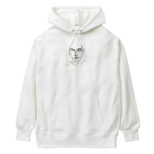 線画の人 Heavyweight Hoodie