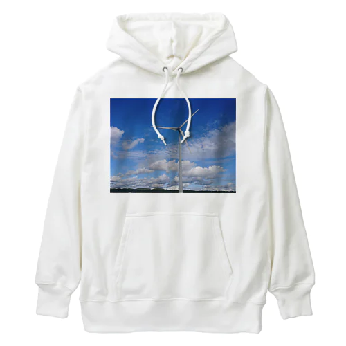 青い空と風車 Heavyweight Hoodie