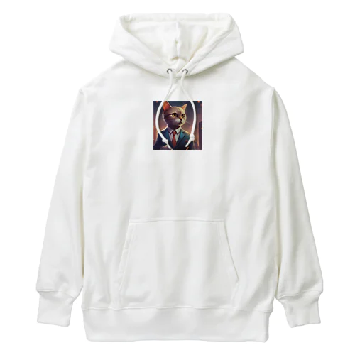 ネコ社長３代目 Heavyweight Hoodie