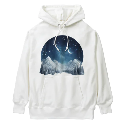 幻想的な冬の夜 Heavyweight Hoodie