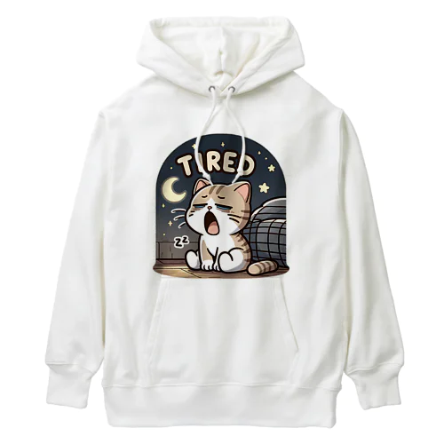 Tired cat7 Heavyweight Hoodie