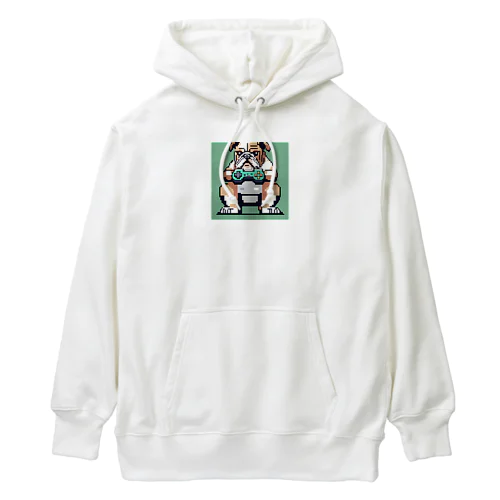 ゲーム中毒のブルドッグ Heavyweight Hoodie