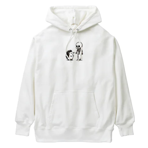 ハリネズミとがいこつ Heavyweight Hoodie