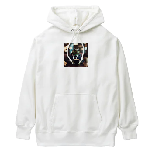 休憩するサラリーマンリクガメ Heavyweight Hoodie