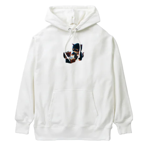 猫　泥棒 Heavyweight Hoodie