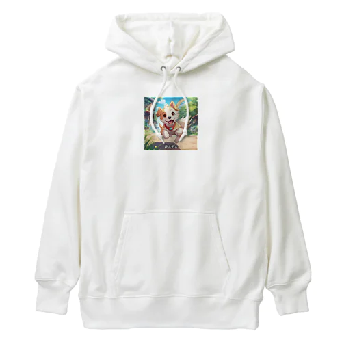 かわいい子犬が元気いっぱい！ Heavyweight Hoodie